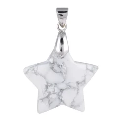 Magnesit-Silberanhänger