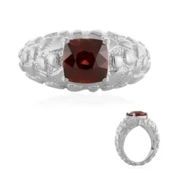 Mahagoni-Zirkon-Silberring (de Melo)