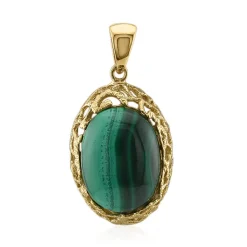 Malachit-Silberanhänger (Art of Nature)