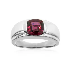 Malawi-Granat-Silberring