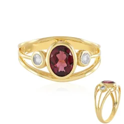 Malawi-Granat-Silberring