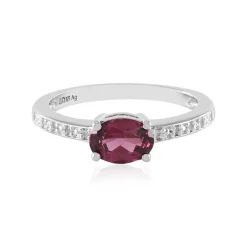 Malawi-Granat-Silberring