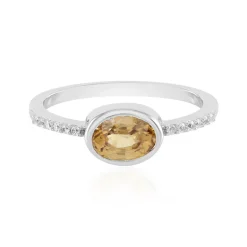 Mandarin-Zirkon-Silberring