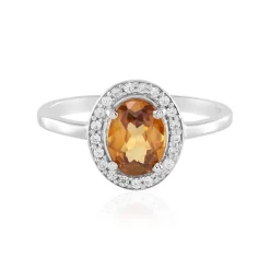 Mandarin-Zirkon-Silberring