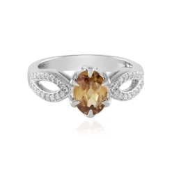 Mandarin-Zirkon-Silberring