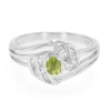 Mandschurischer Peridot-Silberring