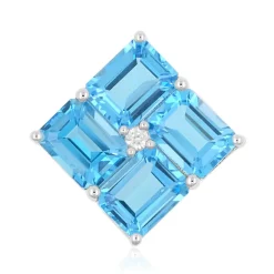 Marambaia-Topas-Silberanhänger