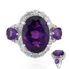 Marokkanischer Amethyst-Silberring