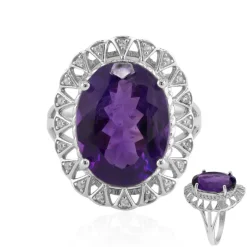 Marokkanischer Amethyst-Silberring