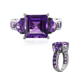 Marokkanischer Amethyst-Silberring