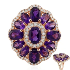 Marokkanischer Amethyst-Silberring