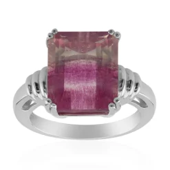 Mehrfarbiger Fluorit-Silberring (Pallanova)