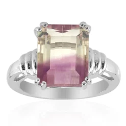 Mehrfarbiger Fluorit-Silberring (Pallanova)