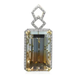 Mehrfarbiger Ukrainischer Topas-Goldanhänger (AMAYANI)