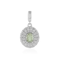 Merelani-Mint-Granat-Silberanhänger