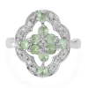 Merelani-Mint-Granat-Silberring