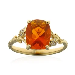 Mexikanischer Feueropal-Goldring (Smithsonian)