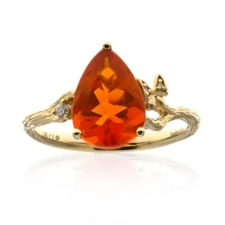 Mexikanischer Feueropal-Goldring (Smithsonian)