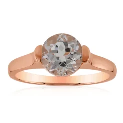 Mexikanischer Pinkfarbener Danburit-Goldring