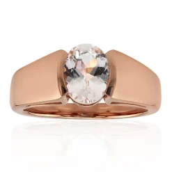 Mexikanischer Pinkfarbener Danburit-Goldring