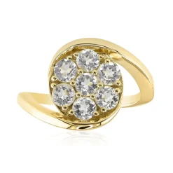 Mexikanischer Pinkfarbener Danburit-Goldring