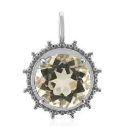 Mexikanischer Sonnenstein-Silberanhänger