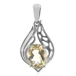 Mexikanischer Sonnenstein-Silberanhänger