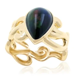 Mezezo-Opal-Goldring (de Melo)