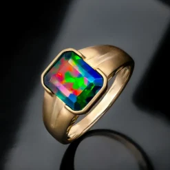 Mezezo-Opal-Goldring (de Melo)