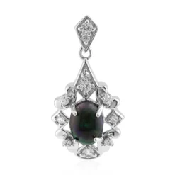 Mezezo-Opal-Silberanhänger