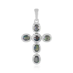 Mezezo-Opal-Silberanhänger