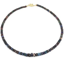 Mezezo-Opal-Silberhalskette