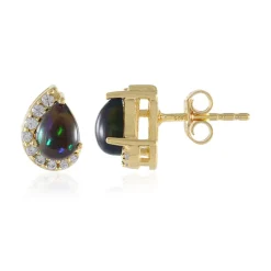 Mezezo-Opal-Silberohrringe