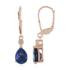 Mezezo-Opal-Silberohrringe