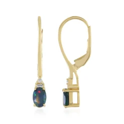 Mezezo-Opal-Silberohrringe