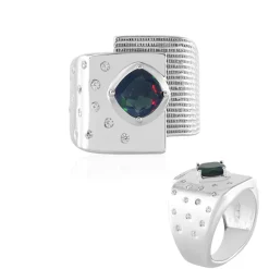 Mezezo-Opal-Silberring (de Melo)