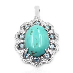 Mine 8-Türkis-Silberanhänger (Anne Bever)