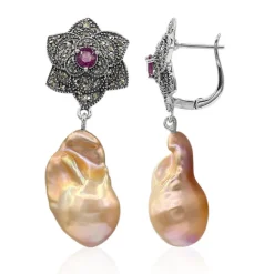 Ming-Perlen-Silberohrringe (Annette classic)