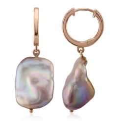 Ming-Perlen-Silberohrringe (TPC)