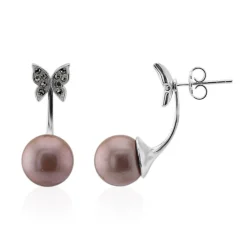 Ming-Perlen-Silberohrringe (Annette classic)