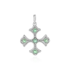 Mint-Kyanit-Silberanhänger