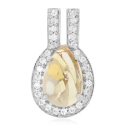 Mookait-Silberanhänger