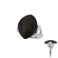 Mooreiche-Silberring