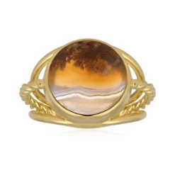 Moosachat-Silberring (Bali Barong)