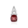 Mosambik-Granat-Silberanhänger