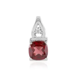 Mosambik-Granat-Silberanhänger