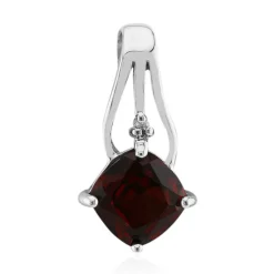 Mosambik-Granat-Silberanhänger