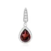 Mosambik-Granat-Silberanhänger