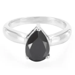 Mosambik-Granat-Silberring