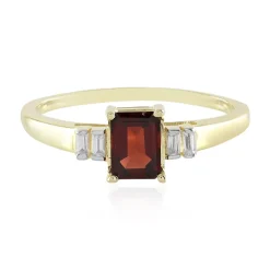 Mosambik-Granat-Silberring